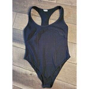 Free People Black Bodysuit